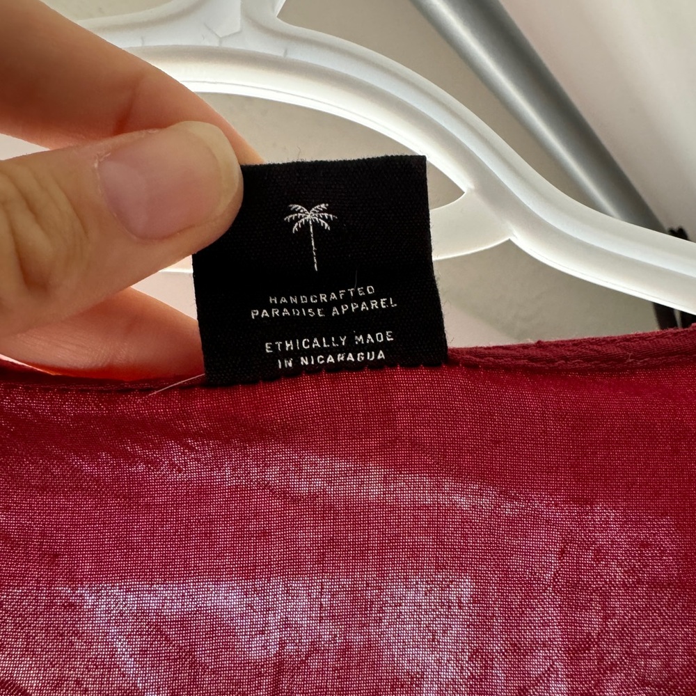 Red Wrap Top - Picture 6 of 9